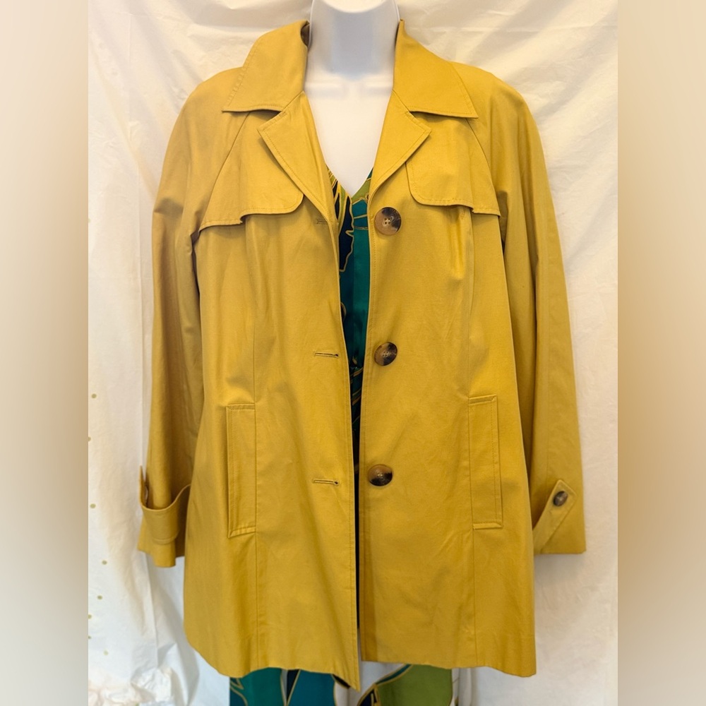 Grace Elements Yellow Trench Coat - image 1